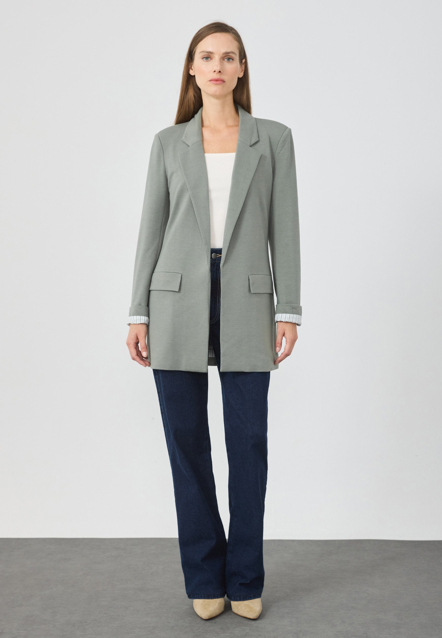 Anna Field JERSEY LONGLINE BLAZER