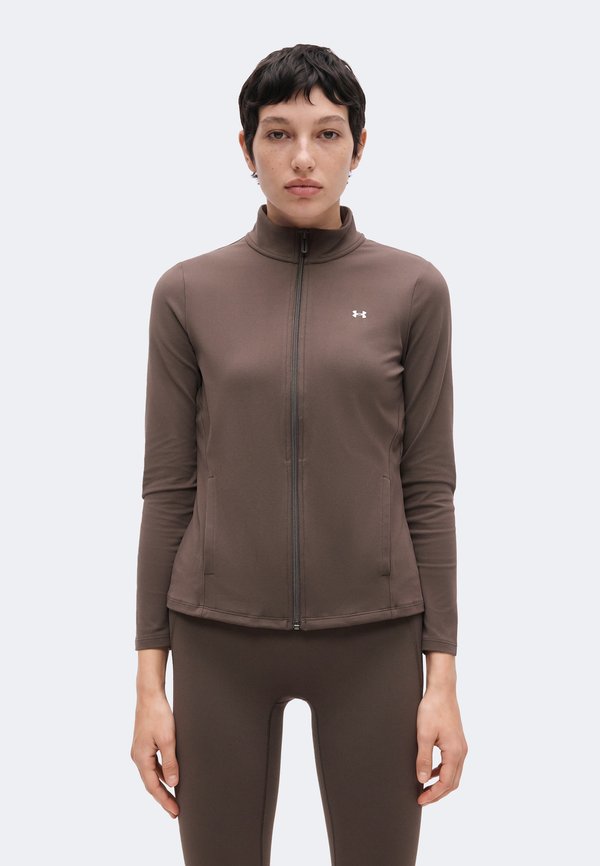 Under Armour MOTION - Training jacket - peppercorn/white