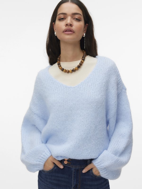 Vero Moda Knitted VMMAYBE Knitted - Jumper - blue
