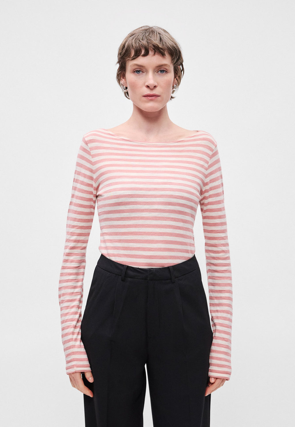 Marc O'Polo LONG SLEEVE BOAT NECK STRIPED