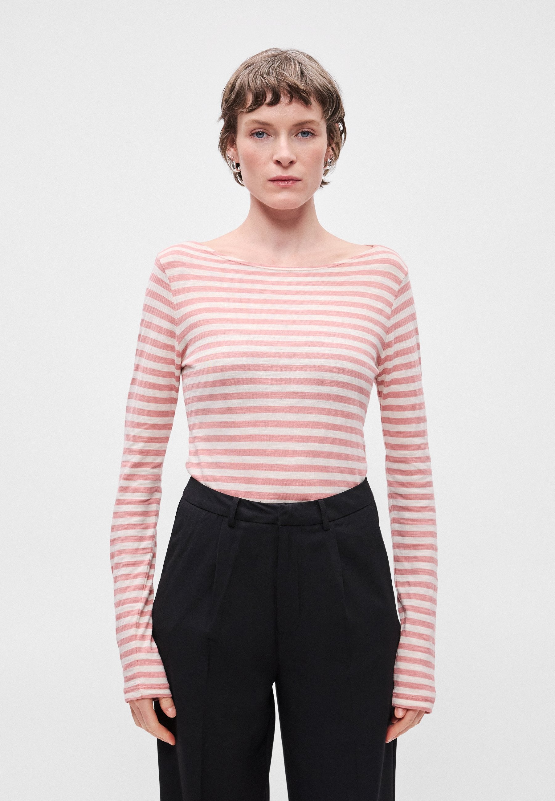 Marc O'Polo LONG SLEEVE BOAT NECK STRIPED