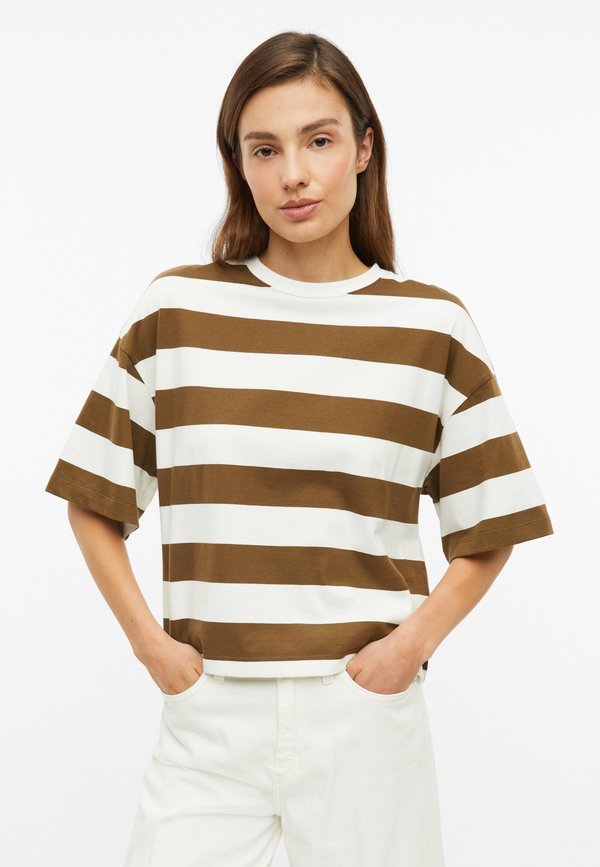 s.Oliver T-SHIRT - Print T-shirt - braun