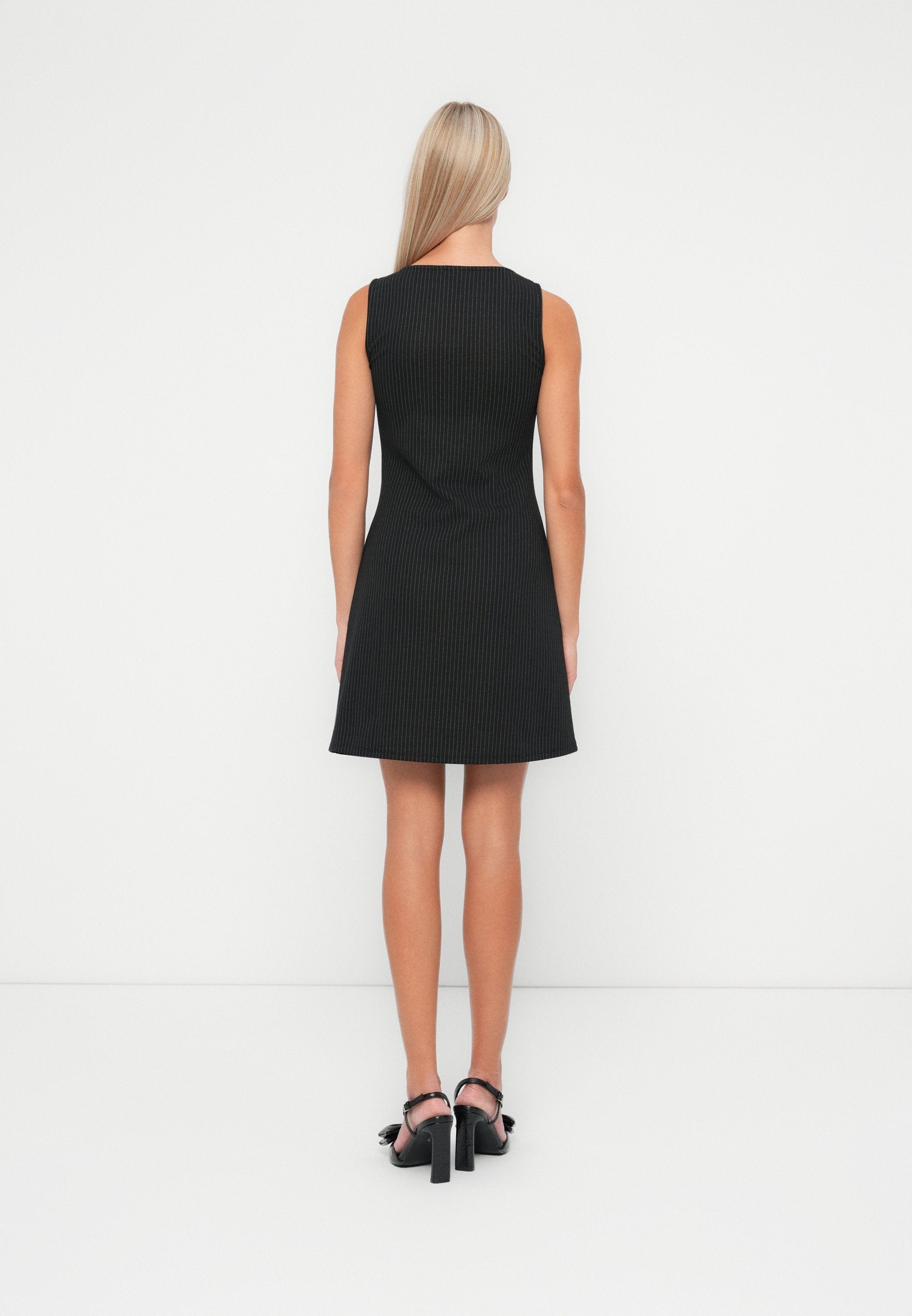 VILA VIJASMINA BOAT NECK SHORT DRESS