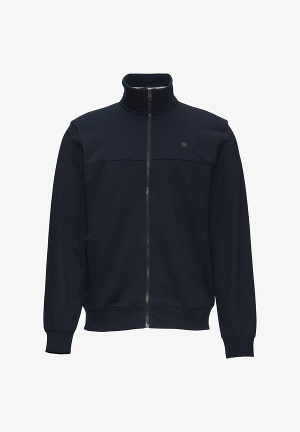 s.Oliver SWEATJACKE MIT STEHKRAGEN UND LOGO-DETAIL - Zip-up sweatshirt - navy