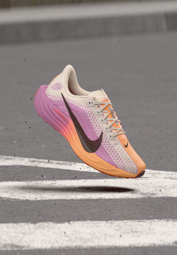 Nike Performance PEGASUS PLUS - Road running shoes - chalk/tattoo/light magenta/bright crimson/orange pulse