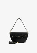 Guess CAMELIA FLAP SHOULDER BAG - Handbag - black