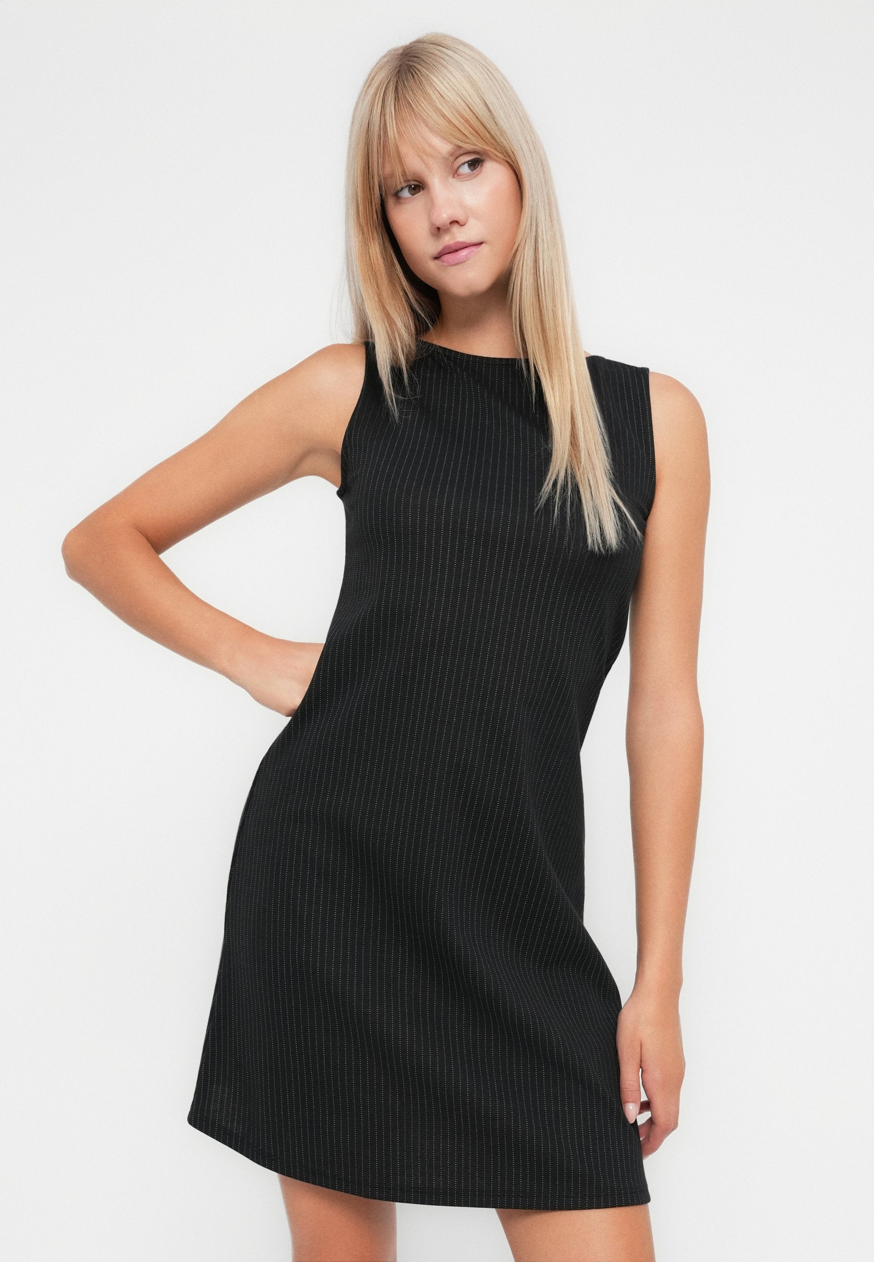 VILA VIJASMINA BOAT NECK SHORT DRESS