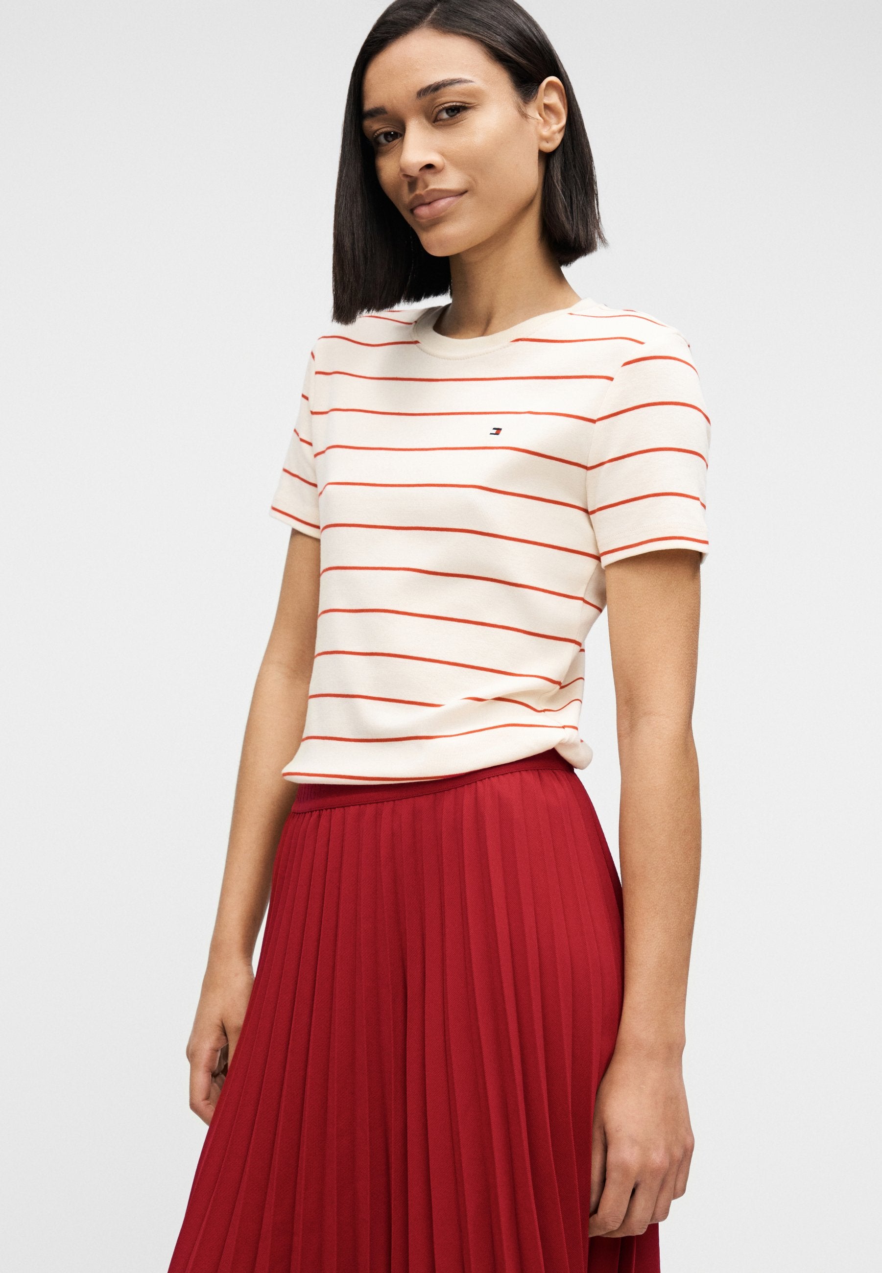 PLEATED TWILL MIDI SKIRT Media 5