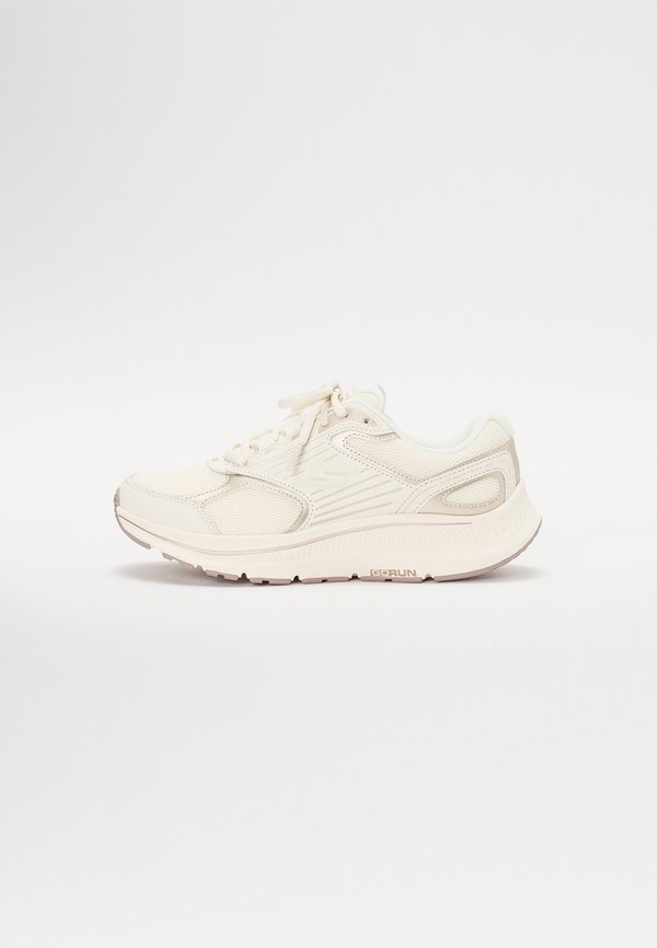 Skechers GO RUN CONSISTENT 2.0 - Trainers - natural leather/gold trim