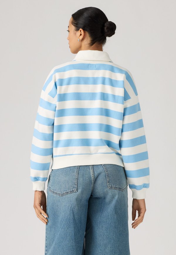 Levi's® GR VINTAGE RUGBY FLEECE - Sweatshirt - stripe rugby arch logo alaskan blue