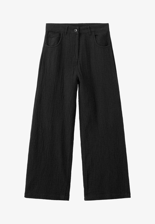 Mango ADULT - Trousers - black