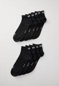 Puma QUARTER PLAIN UNISEX 9 PACK - Sports socks - black