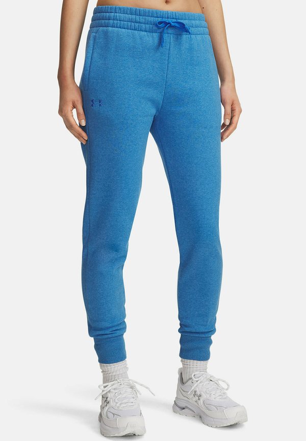 Under Armour RIVAL FLEECE - Tracksuit bottoms - blue atlantis light heather
