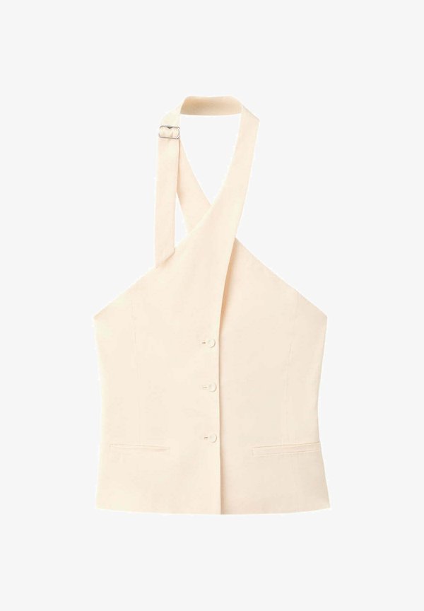 Mango ADULT - Waistcoat - offwhite