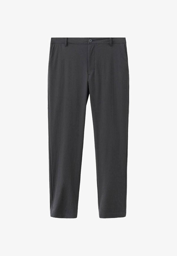 Mango Chinos - mottled dark grey