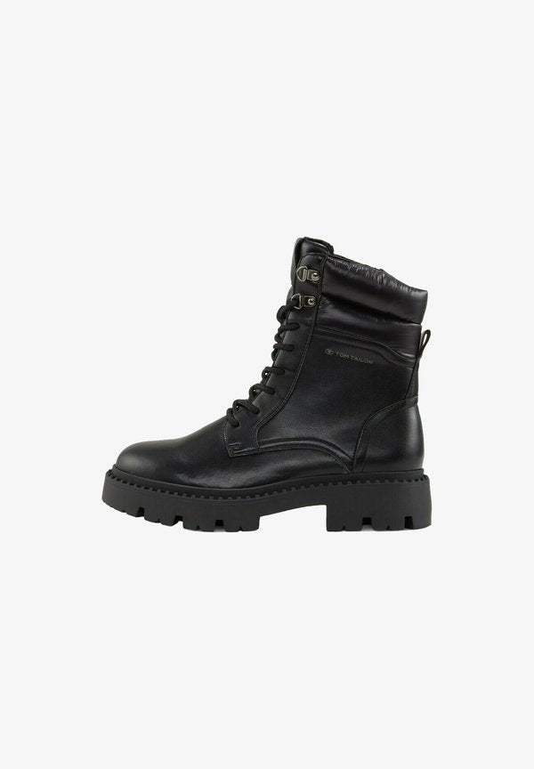 TOM TAILOR Lace-up ankle boots - black