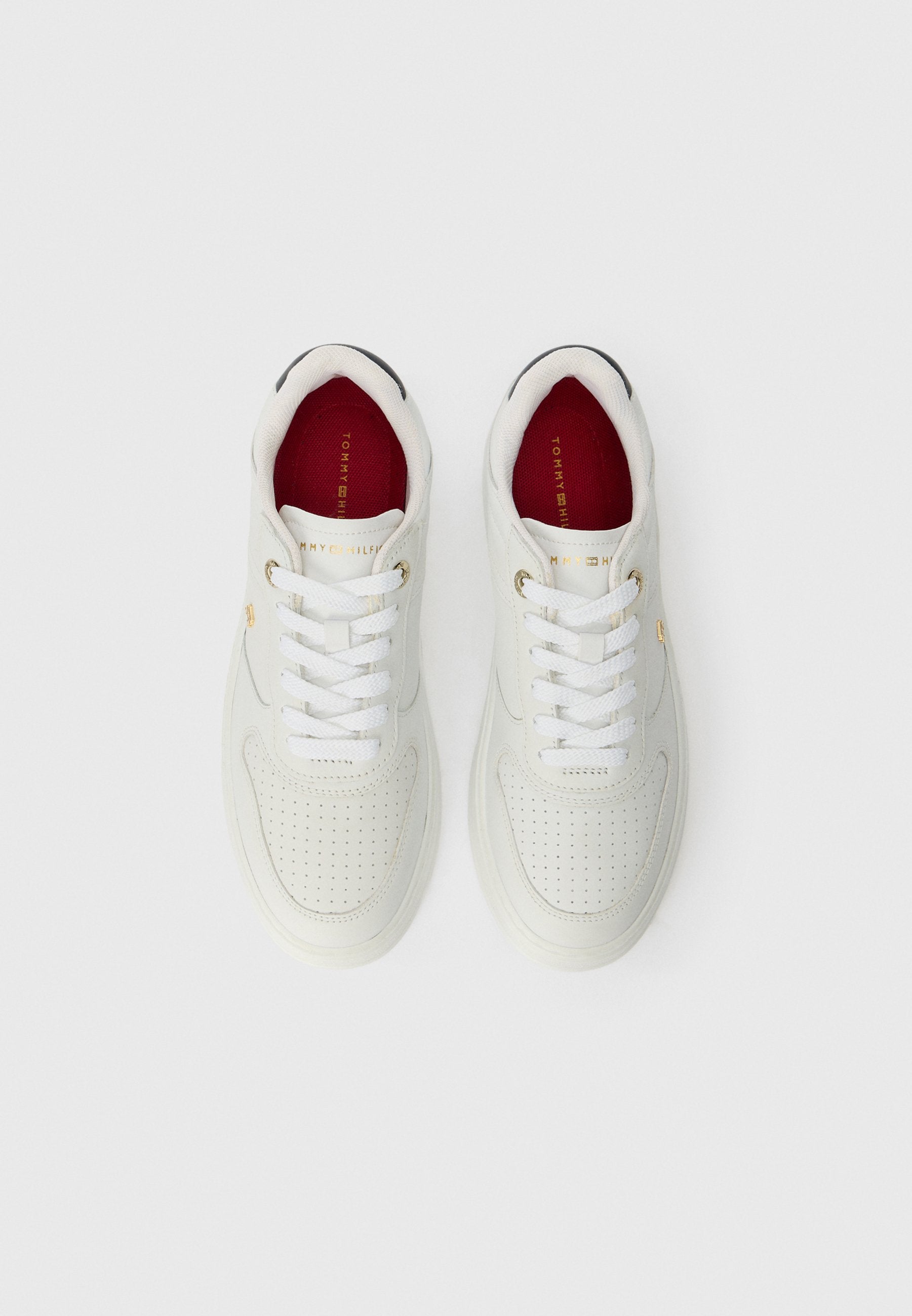 TH MONOGRAM LEATHER CUPSOLE TRAINERS Media 4