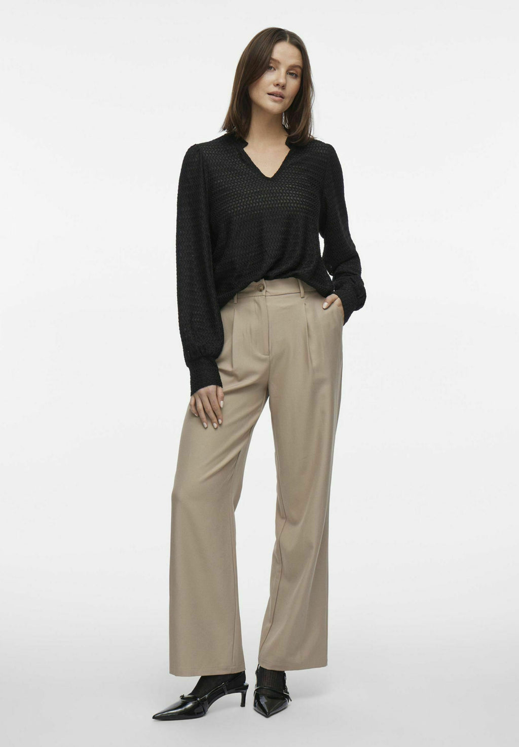 VILA Long sleeved V-neck