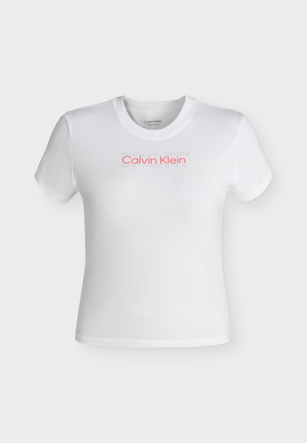 Calvin Klein COMMUTER BABY TEE - Print T-shirt - classic white