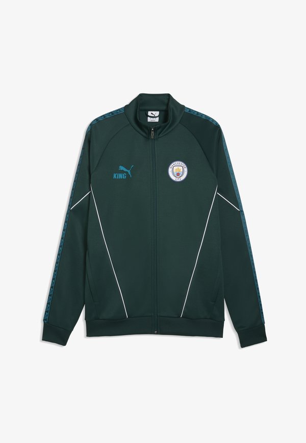 Puma MANCHESTER CITY FC KING ANTHEM - Training jacket - green terrain-tropical blue