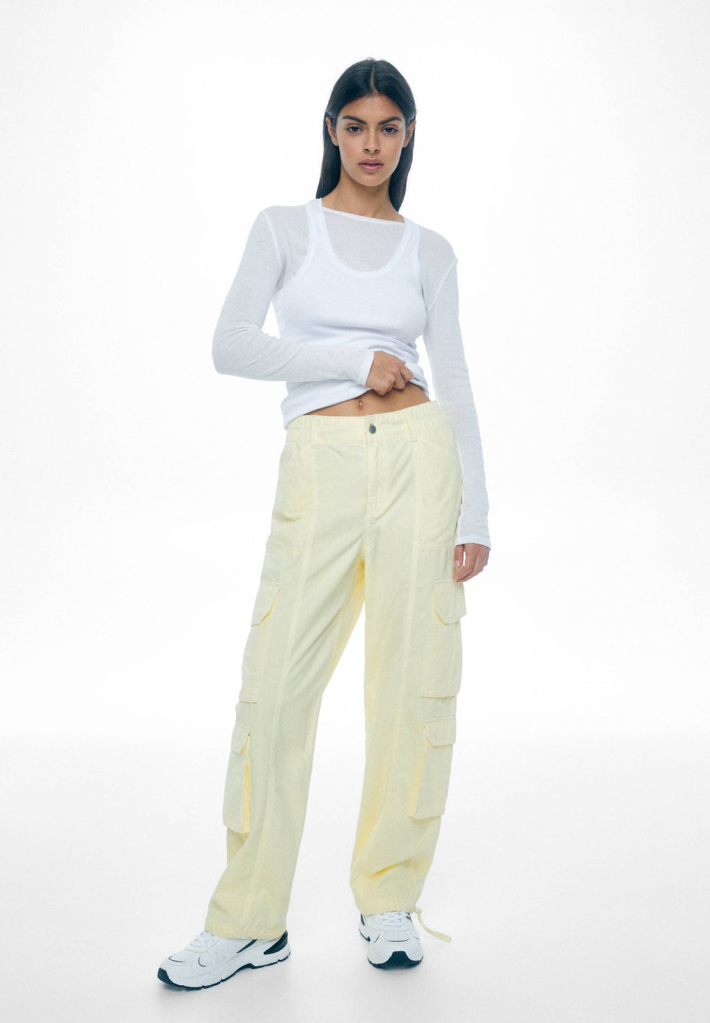 PULL&BEAR WITH AN ELASTIC WAISTBAND