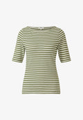 s.Oliver Print T-shirt - olivgrün