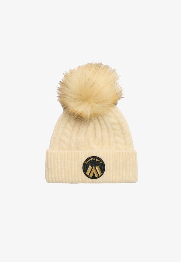 Superdry & Co CABLE LUXE  - Beanie - oatmeal white