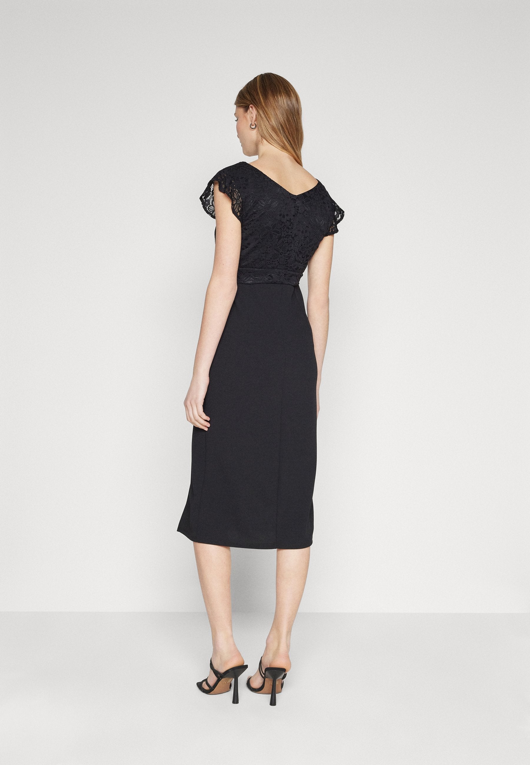 VILA VIWALLIE BODYCON MIDI DRESS