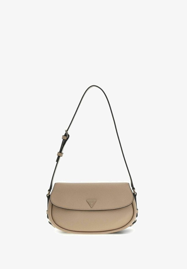 Guess DANYA FLAP SHOULDER - Handbag - taupe