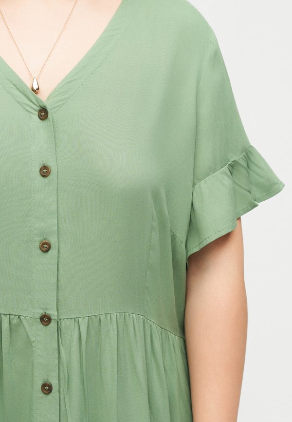Vero Moda Curve VMCBELLA V NECK CALF DRESS