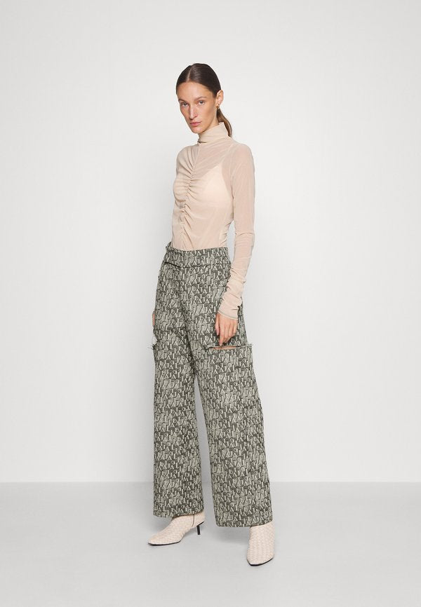Sara Battaglia CUTTED PANTS