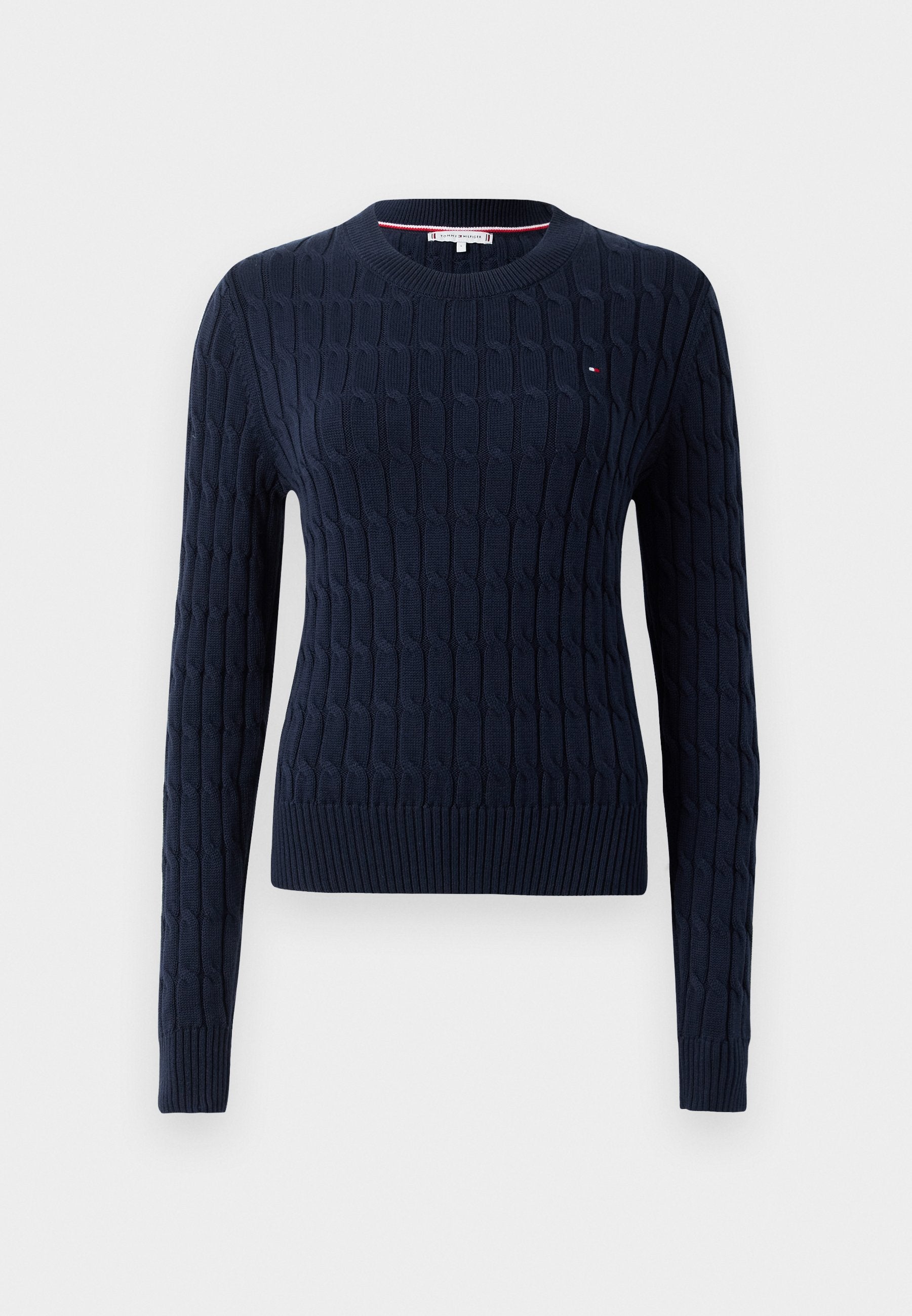CABLE KNIT CREW NECK JUMPER Media 1