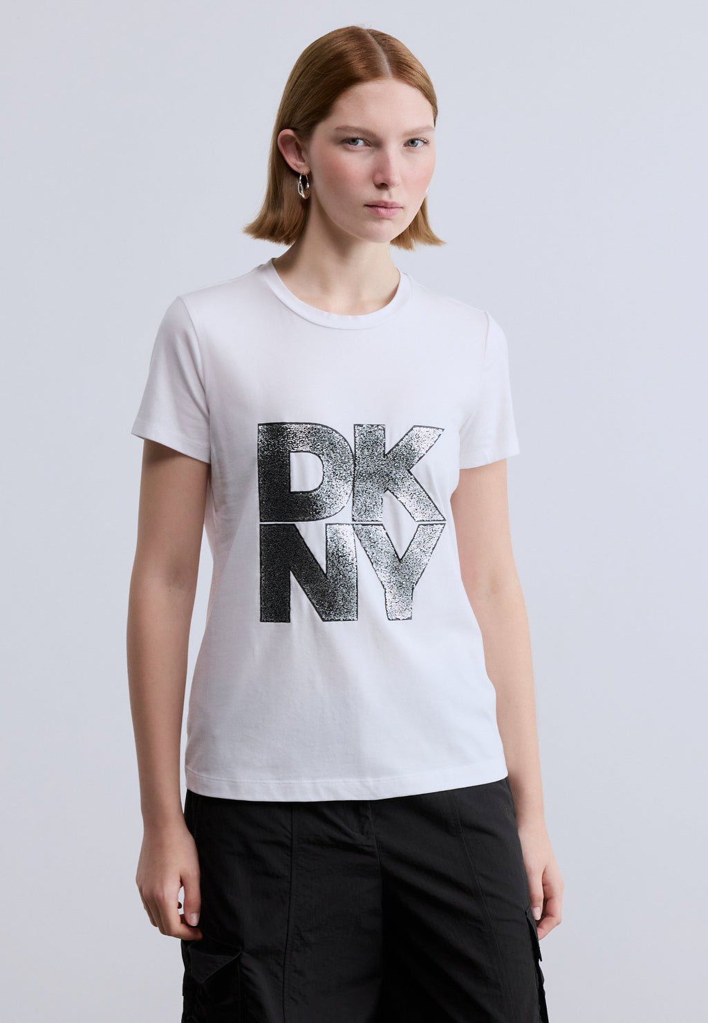 DKNY PUMICED STACK LOGO