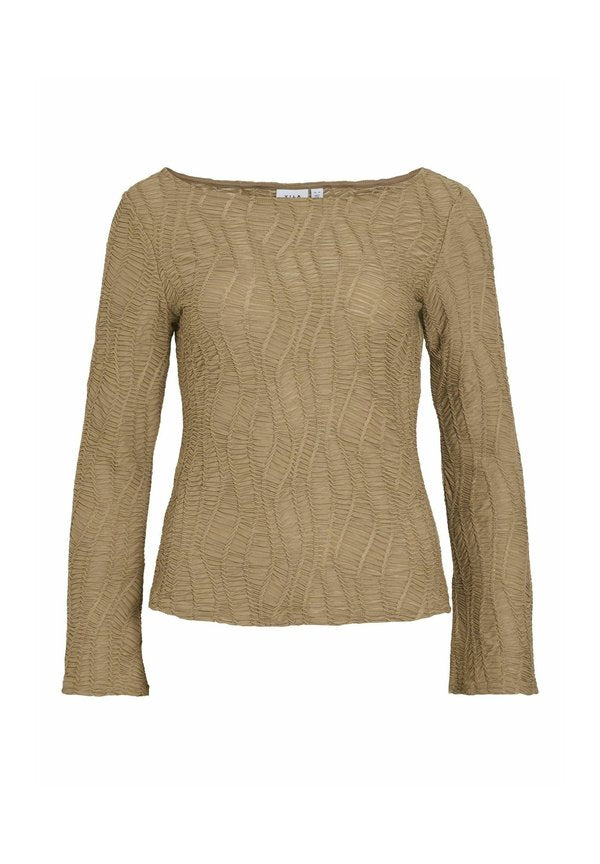 VILA Long sleeved boatneck