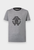 Cavalli Uomo MERCERIZED CHEST LOGO TEE