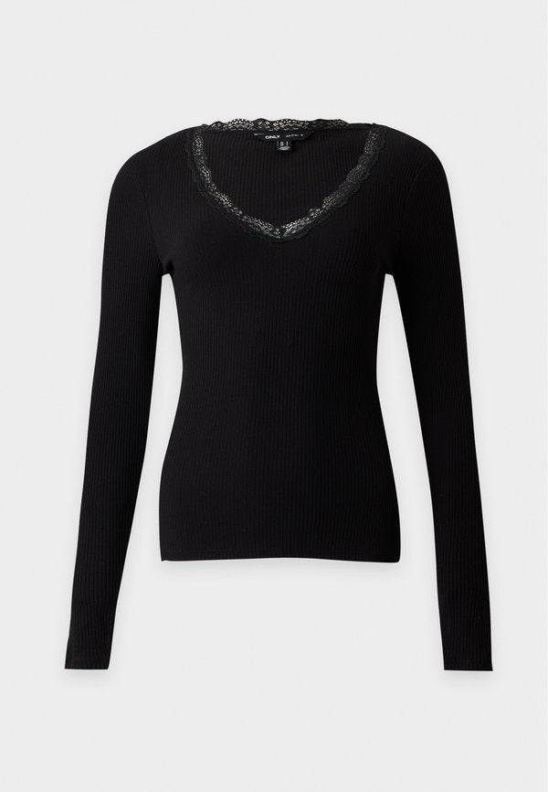 ONLY ONLSARA SHARAI - Long sleeved top - black