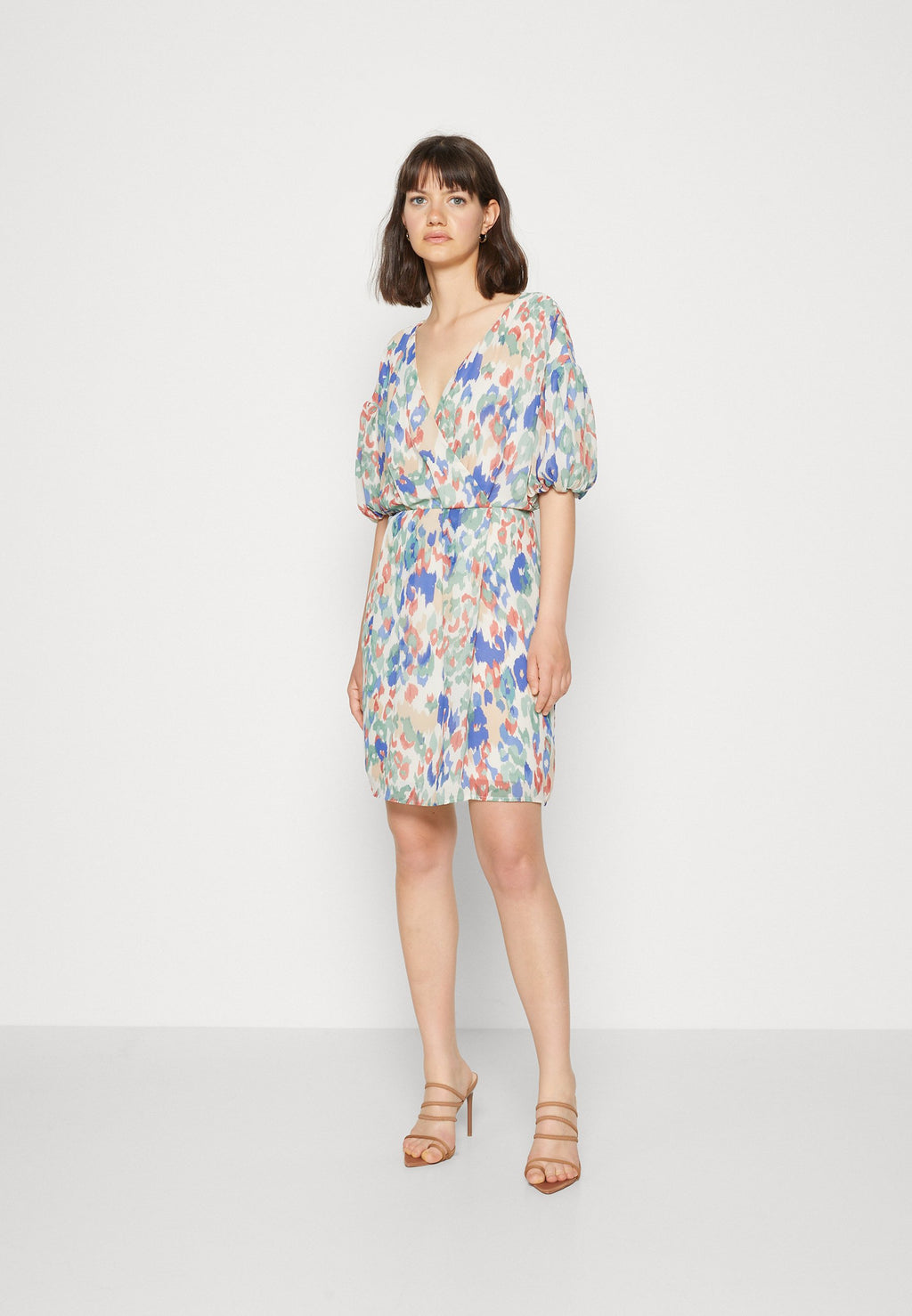 VILA VILUNA 2/4 V-NECK DRESS