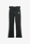 Superdry & Co ATHLETIC ESSENTIALS STRIPE JOGGER - Tracksuit bottoms - eclipse navy