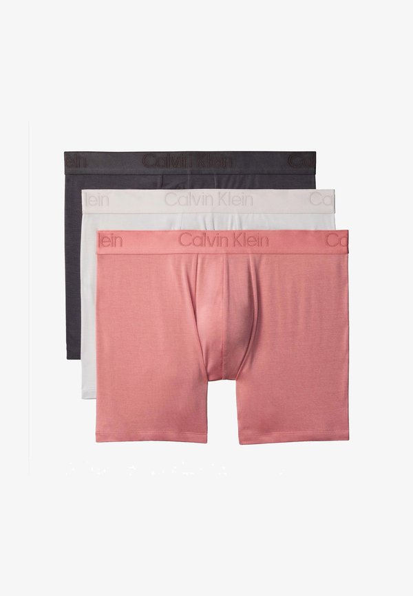 Calvin Klein BOXER BRIEF 3PK - Trunks - ashford grey dusty blush ligh