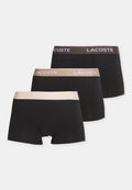 Lacoste UNDERWEAR TRUNK 3 PACK - Trunks - noir/beige/marron