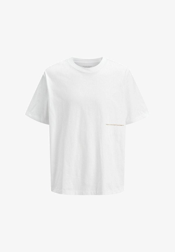 Jack & Jones Backprintet - Print T-shirt - bright white