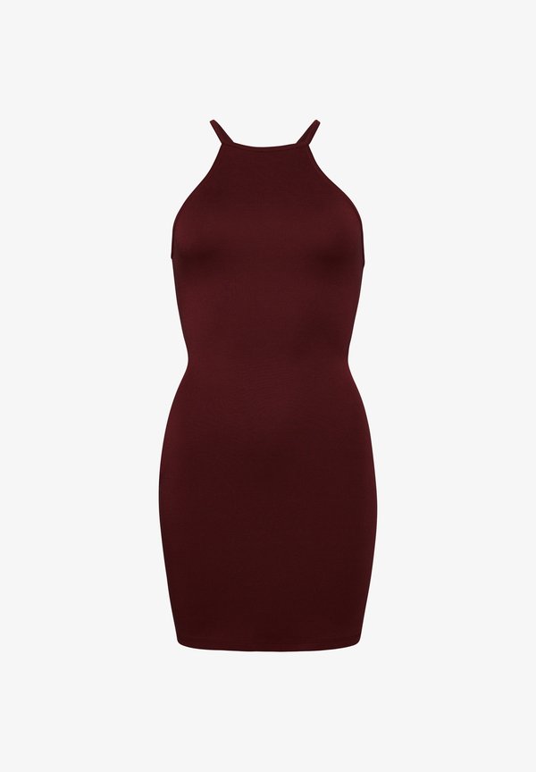 Superdry & Co STRAPPY BACK RACER NECK  - Shift dress - port red