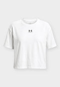 Under Armour RIVAL BOXY - Basic T-shirt - white/black