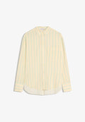 Bershka FLOWING OVERSIZE - Button-down blouse - yellow