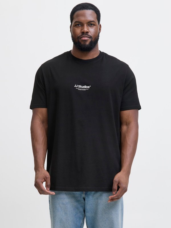 Jack & Jones JJESOHO TEE SS CREW NECK NOOS PLS - Print T-shirt - black