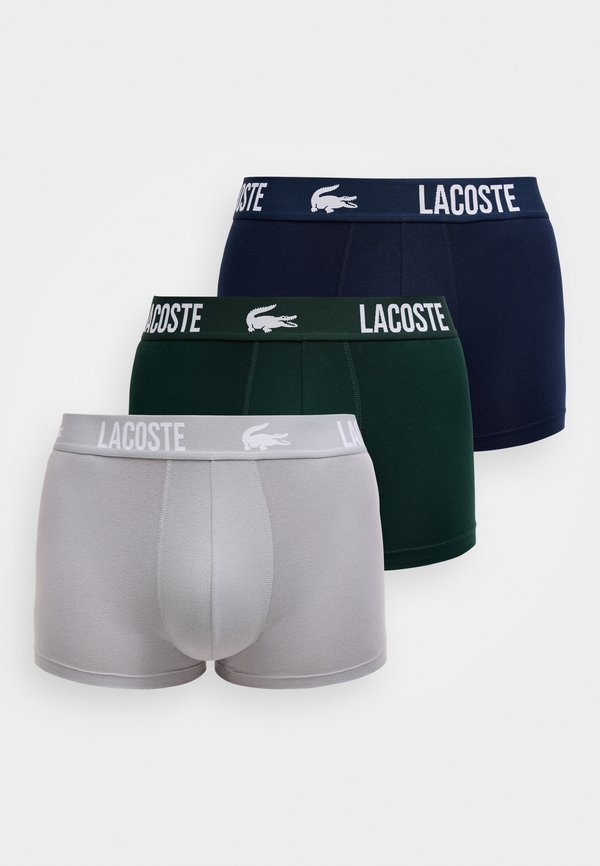 Lacoste COURTS 3 PACK - Trunks - sinople/elephant grey/navy