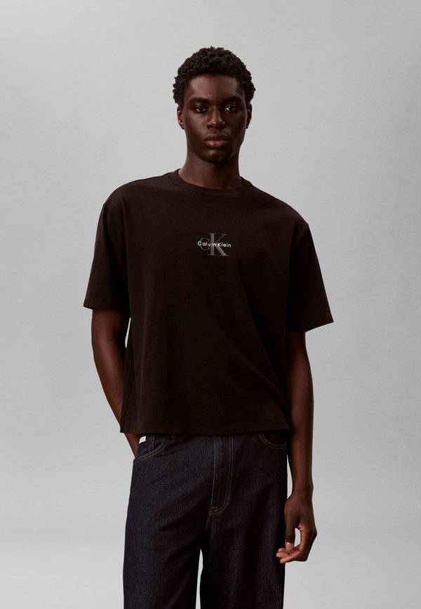Calvin Klein Jeans MONOLOGO - Basic T-shirt - black