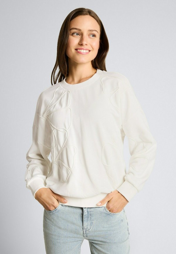 TOM TAILOR LOOSE FIT - Sweatshirt - whisper white