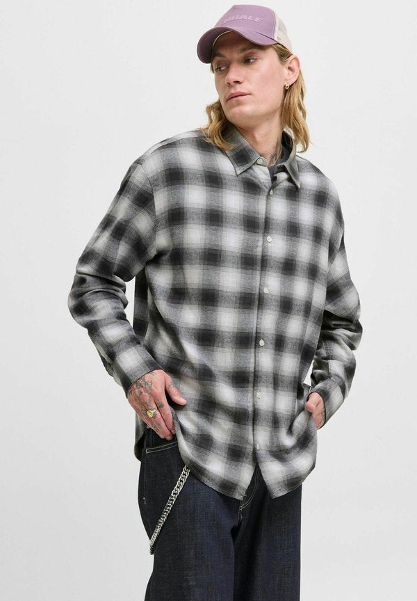 Jack & Jones Checked Loose Fit - Shirt - phantom
