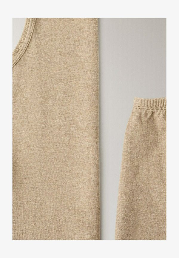 Mango SET - Shorts - brown